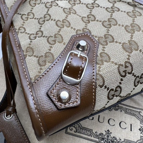 Replica Borsa Hacker Project media Neo Classic 681695 Marrone