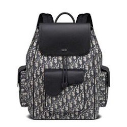 Replica Zaino Christian Dior Saddle blu scuro