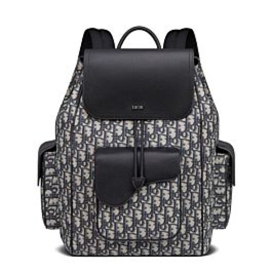 Replica Zaino Christian Dior Saddle blu scuro