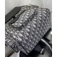 Replica Zaino Christian Dior Saddle blu scuro