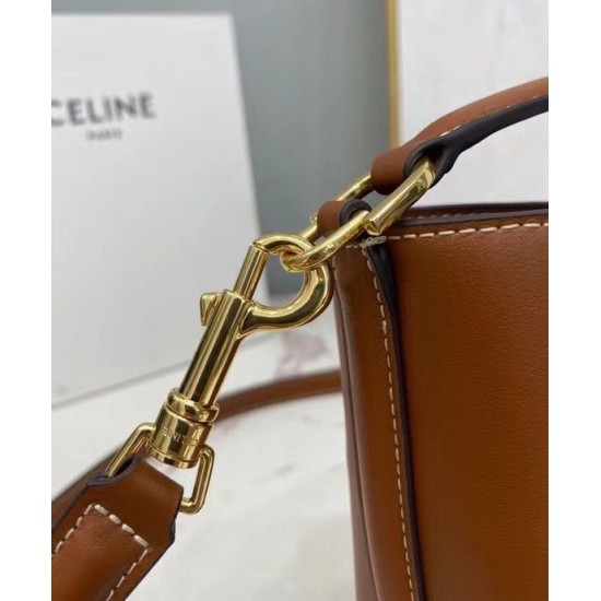 Replica Celine Teen Bucket 16 197573 Caffè
