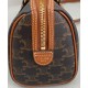 Replica Celine Small Boston In Tela Triomphe Caffè