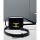 Replica Celine Mini Triomphe In Vitello Lucido Nero