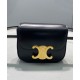 Replica Celine Mini Triomphe In Vitello Lucido Nero