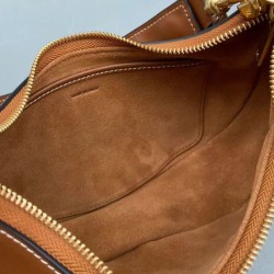 Replica Borsa Celine Ava Con Tracolla Media In Pelle Di Vitello Liscia Caffè