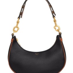 Replica Borsa Celine Ava Con Tracolla Media In Pelle Di Vitello Liscia Nera