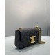 Replica Celine Borsa A Tracolla Catena Triomphe In Tela Triomphe Caffè