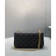 Replica Celine Borsa A Tracolla Catena Triomphe In Tela Triomphe Caffè