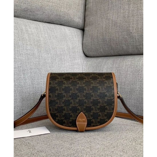 Replica Borsa Celine Folco Media Marrone