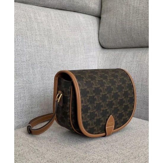 Replica Borsa Celine Folco Media Marrone