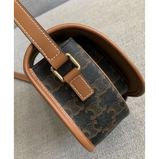 Replica Borsa Celine Folco Media Marrone