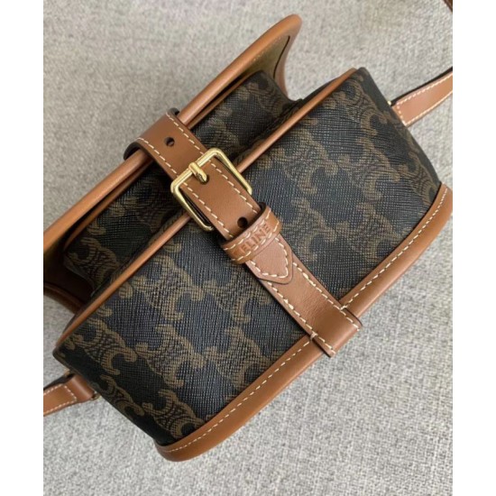 Replica Borsa Celine Folco Media Marrone