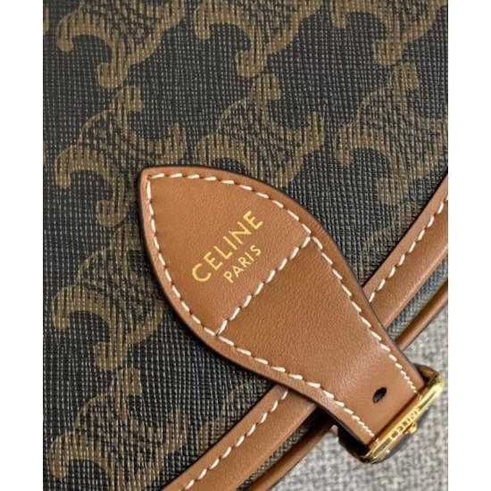 Replica Borsa Celine Folco Media Marrone