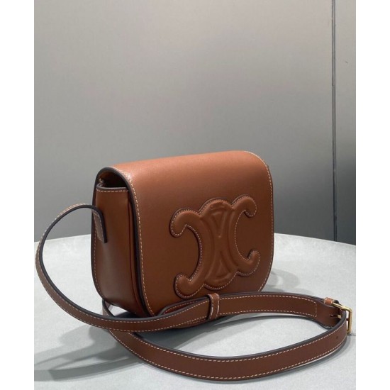 Replica Celine Folco Cuir Triomphe 198263 Caffè