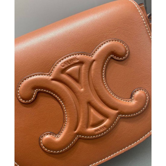 Replica Celine Folco Cuir Triomphe 198263 Caffè