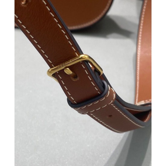 Replica Celine Folco Cuir Triomphe 198263 Caffè