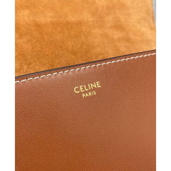 Replica Celine Folco Cuir Triomphe 198263 Caffè