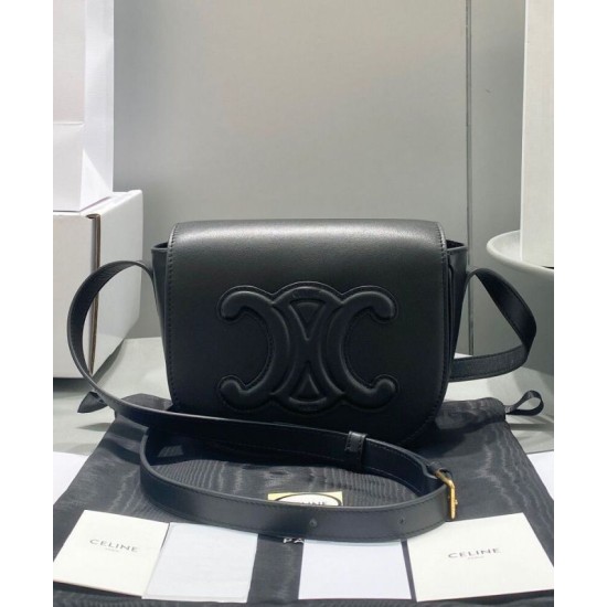 Replica Celine Folco Cuir Triomphe 198263 Nero