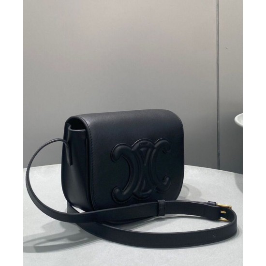 Replica Celine Folco Cuir Triomphe 198263 Nero