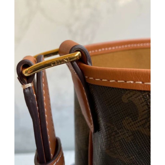 Replica Celine Secchio Medio Marrone