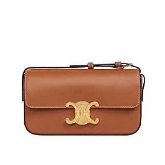 Replica Borsa a spalla Celine Triomphe 194143 Caffè