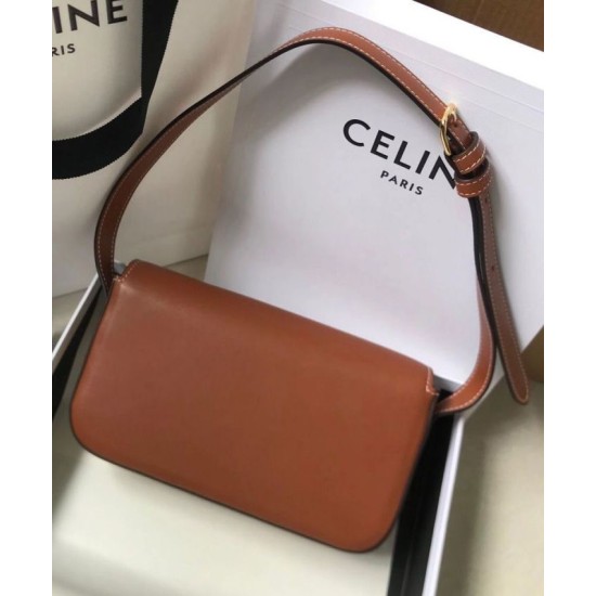 Replica Borsa a spalla Celine Triomphe 194143 Caffè