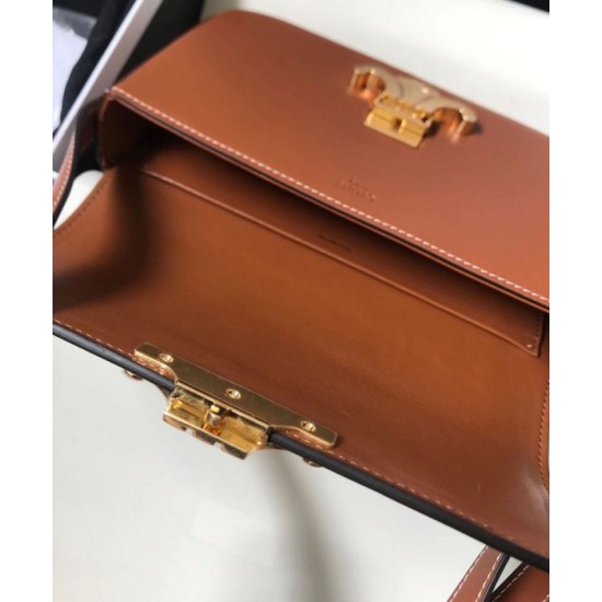Replica Borsa a spalla Celine Triomphe 194143 Caffè