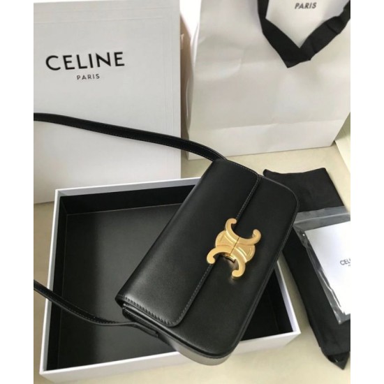 Replica Borsa a spalla Celine Triomphe 194143 Nera