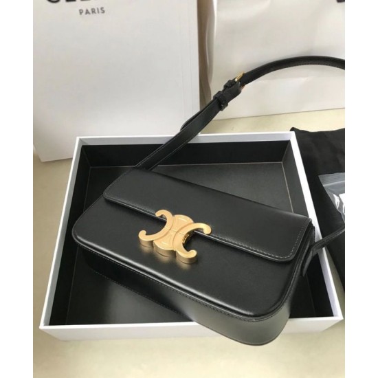 Replica Borsa a spalla Celine Triomphe 194143 Nera