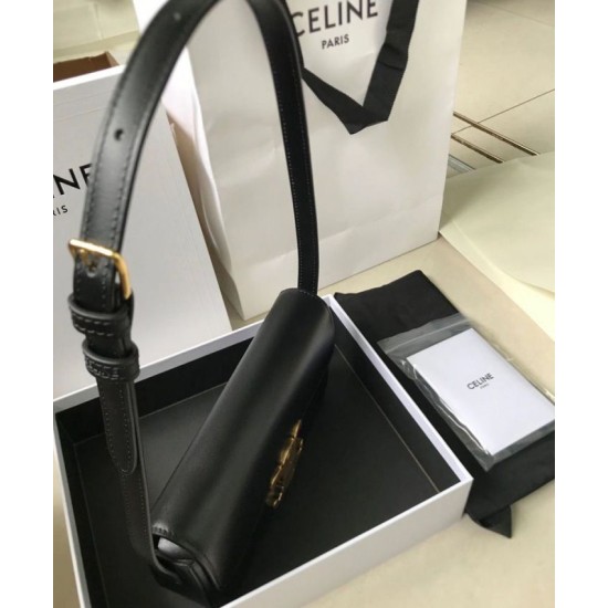 Replica Borsa a spalla Celine Triomphe 194143 Nera