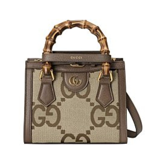 Replica Diana Jumbo GG Mini Tote Bag 655661 Caffè scuro
