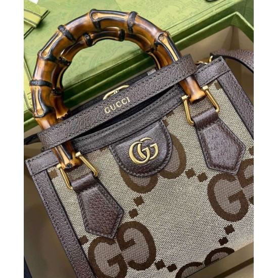 Replica Diana Jumbo GG Mini Tote Bag 655661 Caffè scuro