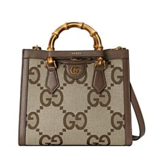 Replica Borsa tote piccola Diana Jumbo GG 660195 Caffè scuro