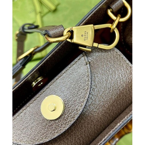 Replica Borsa tote piccola Diana Jumbo GG 660195 Caffè scuro