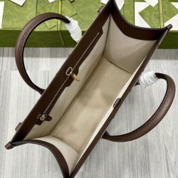 Replica Borsa Tote con jumbo GG 678839 Caffè scuro