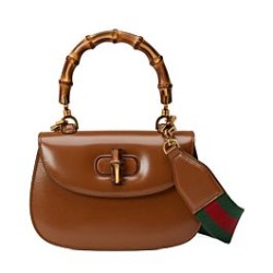Replica Borsa Small Top Handle Con Bamboo 675797 Coffee