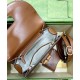 Replica Borsa Small Top Handle Con Bamboo 675797 Coffee