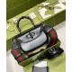 Replica Borsa Small Top Handle Con Bamboo 675797 Nero
