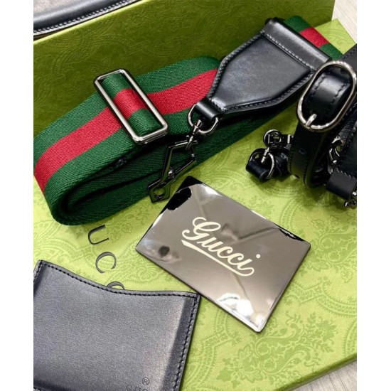 Replica Borsa Small Top Handle Con Bamboo 675797 Nero