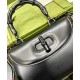 Replica Borsa Small Top Handle Con Bamboo 675797 Nero
