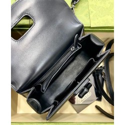 Replica Borsa Small Top Handle Con Bamboo 675797 Nero