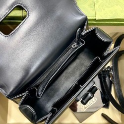 Replica Borsa Small Top Handle Con Bamboo 675797 Nero