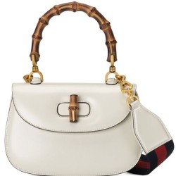Replica Borsa Small Top Handle Con Bamboo 675797 Cream