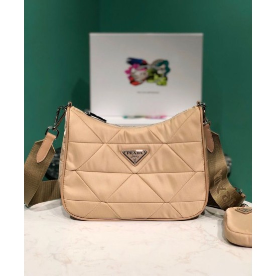 Replica Prada Borsa a spalla imbottita in nylon 1BC151