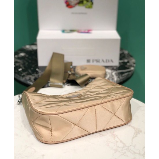 Replica Prada Borsa a spalla imbottita in nylon 1BC151