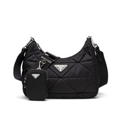 Replica Prada Borsa a spalla imbottita in nylon 1BC151