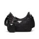 Replica Prada Borsa a spalla imbottita in nylon 1BC151