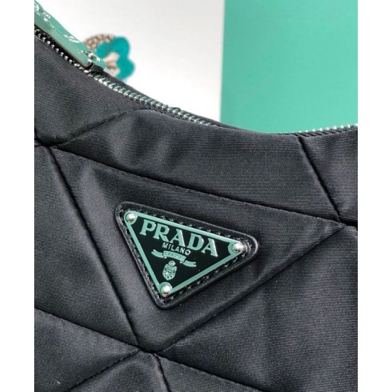 Replica Prada Borsa a spalla imbottita in nylon 1BC151