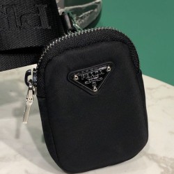 Replica Prada Borsa a spalla imbottita in nylon 1BC151
