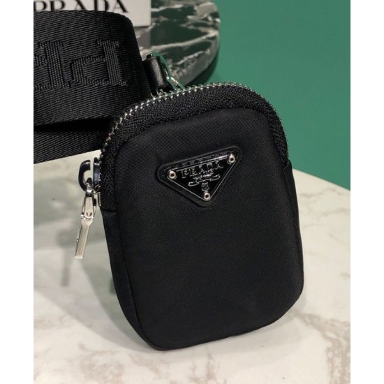Replica Prada Borsa a spalla imbottita in nylon 1BC151